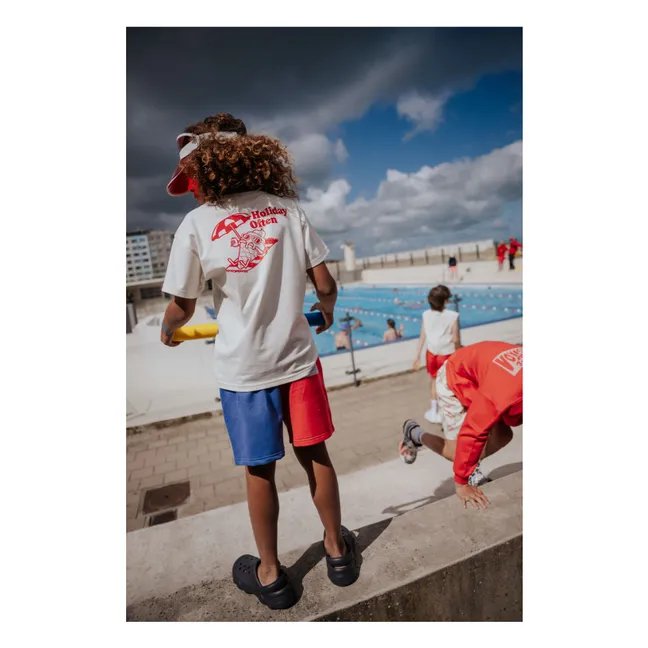 Shorts mit Kordelzug aus Bio-Baumwolle | Grau