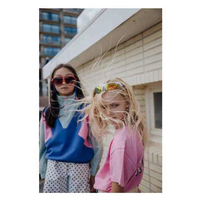 Pull Colour Block Coton Bio | Bleu