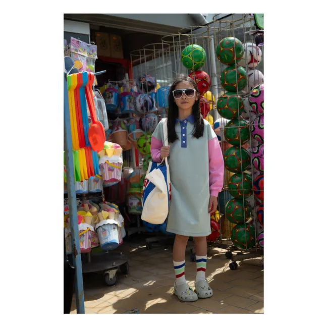 Organic Cotton Polo Dress | Celadon