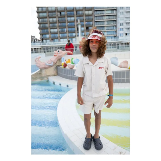 Camicia di spugna per le vacanze | Ecru
