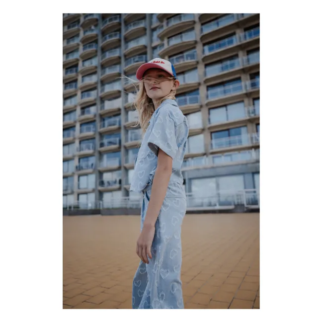 Camicia a cuore | Blu