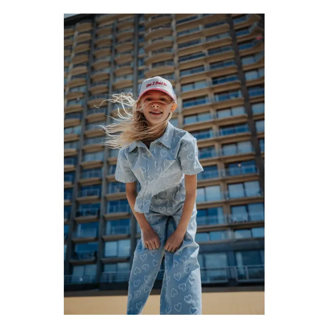 Camicia a cuore | Blu