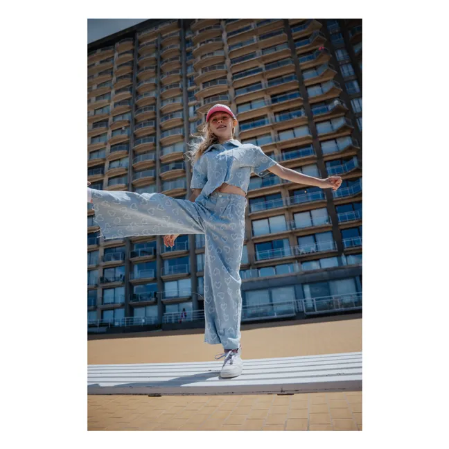 Chemise Cœur | Bleu