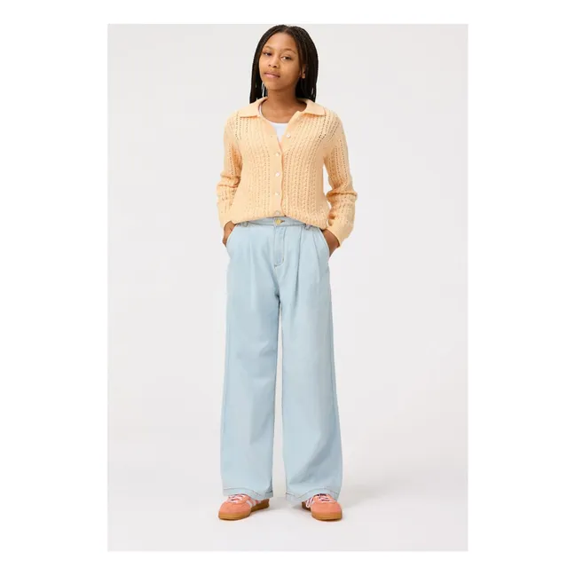 Cardigan Gwendolyn Coton Bio | Rose pêche