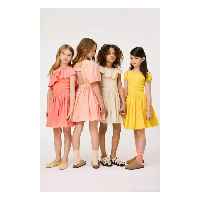 Kleid Cleopatra Bio-Baumwolle | Gelb