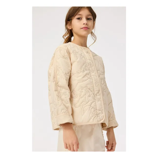 Holley Jacke Recycelte Fasern | Beige