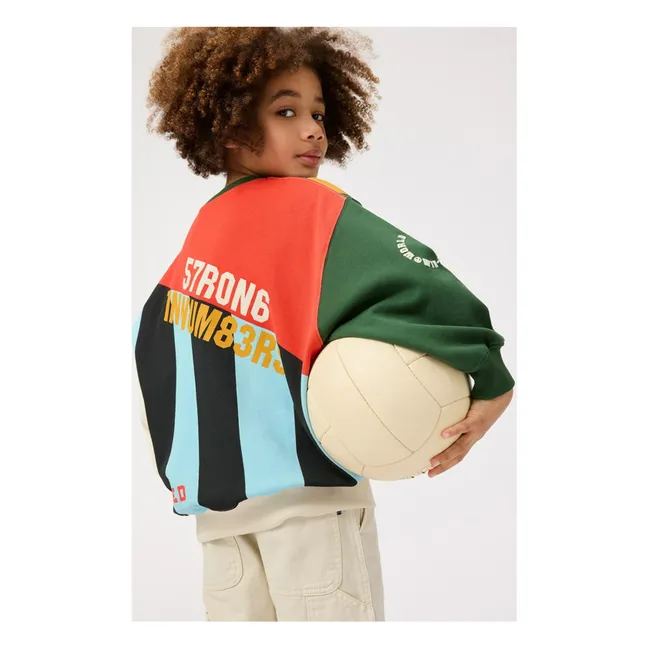 Monti Mash Up Organic Cotton Sweatshirt | Green