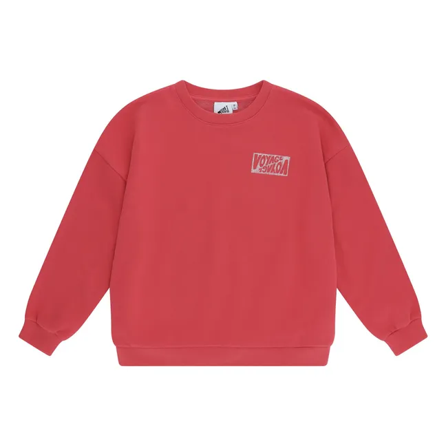 Sudadera de viaje de algodón ecológico | Rojo