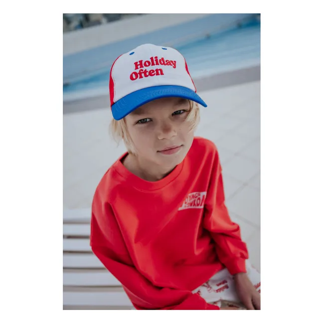 Sudadera de viaje de algodón ecológico | Rojo