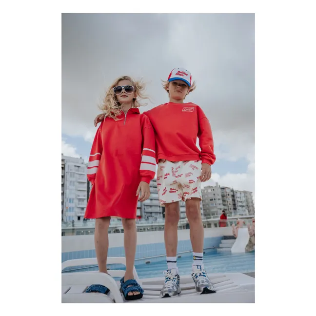 Sudadera de viaje de algodón ecológico | Rojo