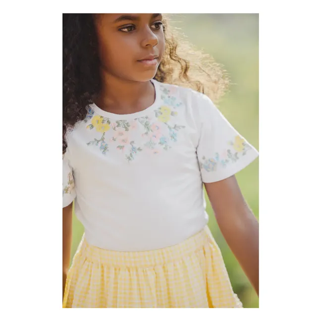 Camiseta bordada | Blanco