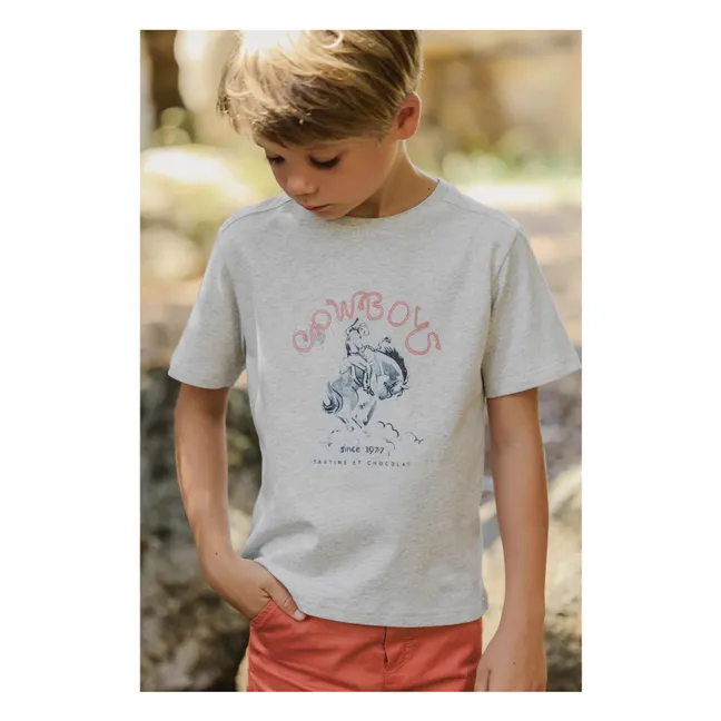 Camiseta Cowboy | Gris Jaspeado