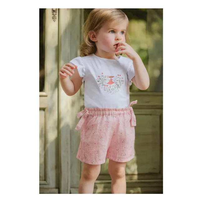 Camiseta Flowers | Blanco