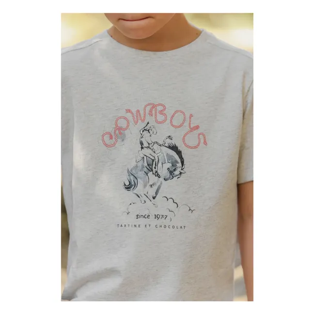 Camiseta Cowboy | Gris Jaspeado