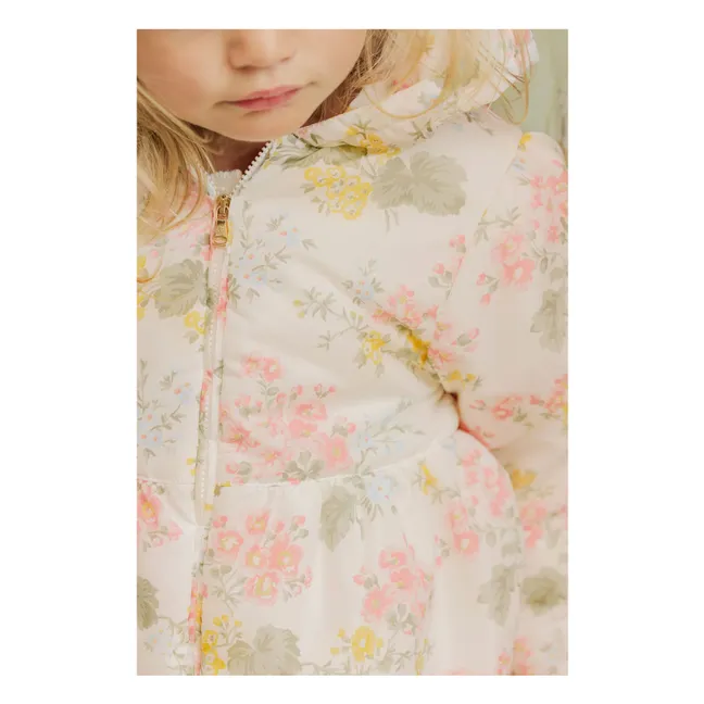 Coupe Vent Fleuri | Ecru