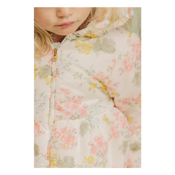 Coupe Vent Fleuri | Ecru- Image produit n°2