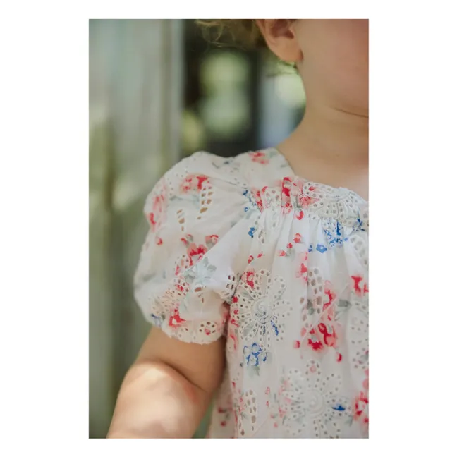 Openwork romper | White