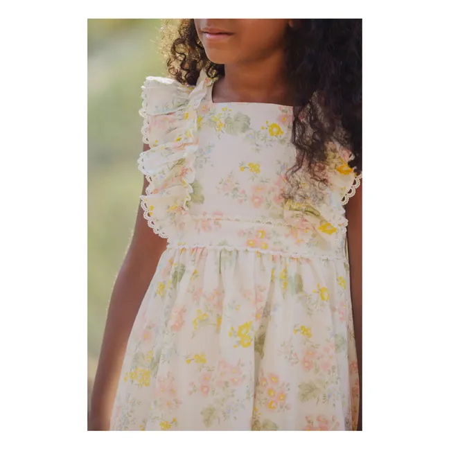 Ruffle dress | Ecru