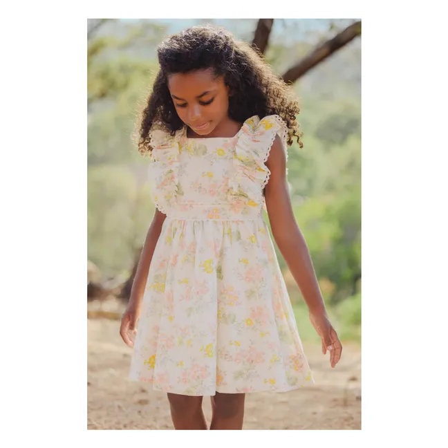 Ruffle dress | Ecru