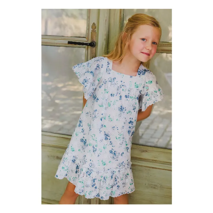 Robe Ajourée Liberty | Blanc- Image produit n°1
