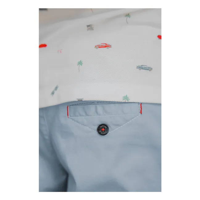 Pantaloncini in twill | Blu