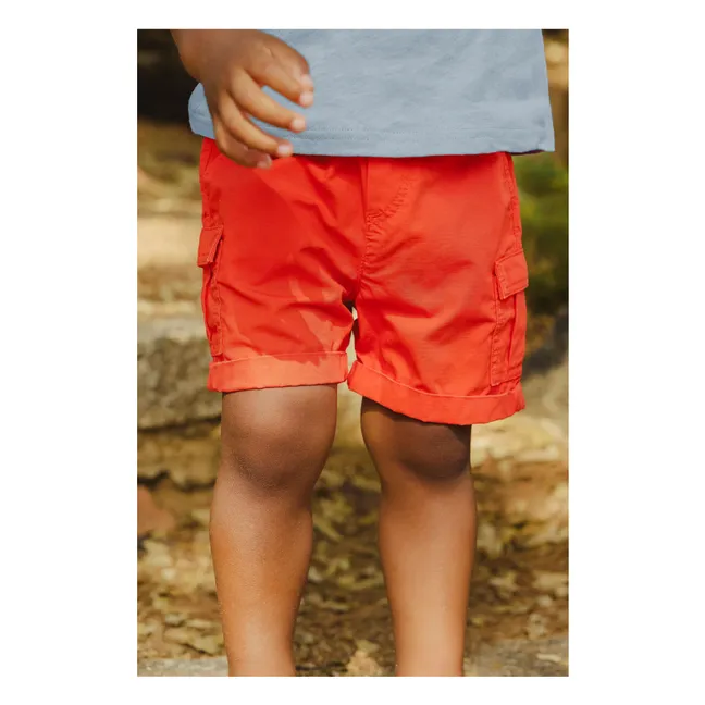 Pantalones cortos cargo | Naranja