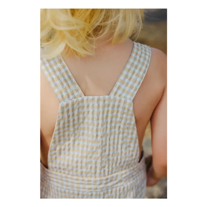 Salopette Vichy | Jaune- Image produit n°2