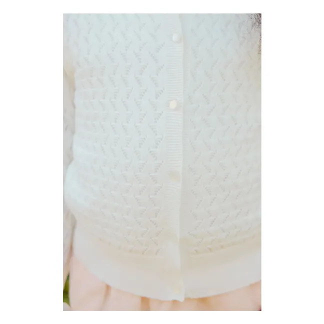 Knitted Cardigan | White