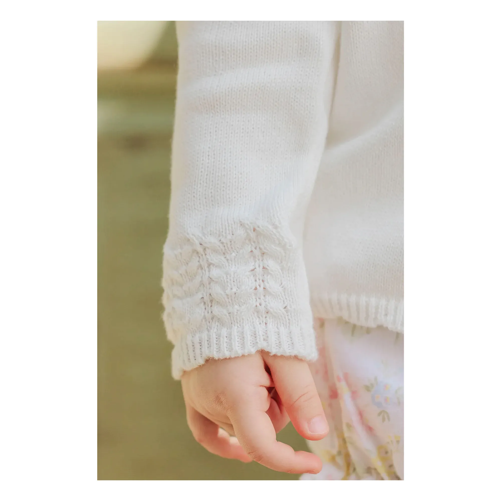 Gilet Maille | Blanc- Image produit n°5