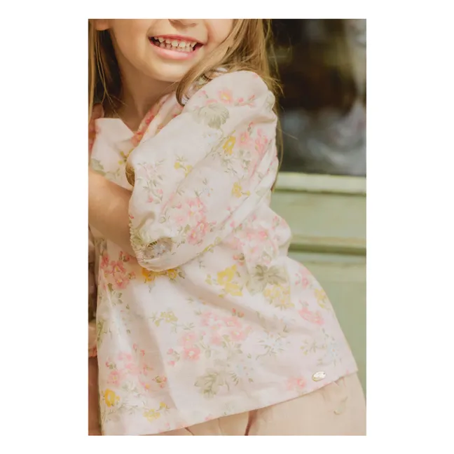 Camicetta floreale | Ecru