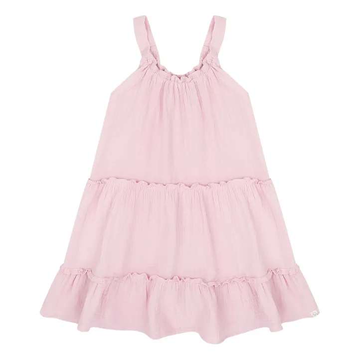 Abito Maddy in cotone biologico | Rosa confetto- Immagine del prodotto n°0