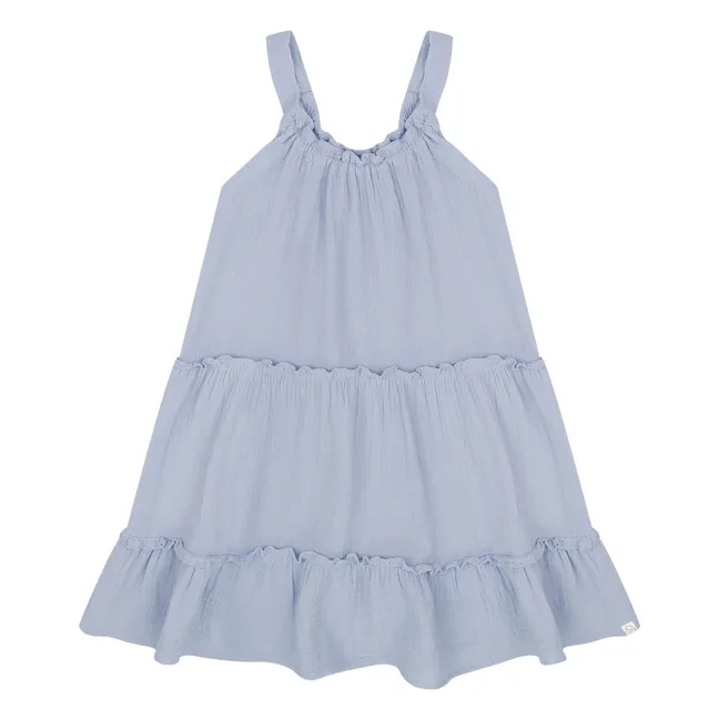 Robe Maddy Coton Bio | Bleu Clair