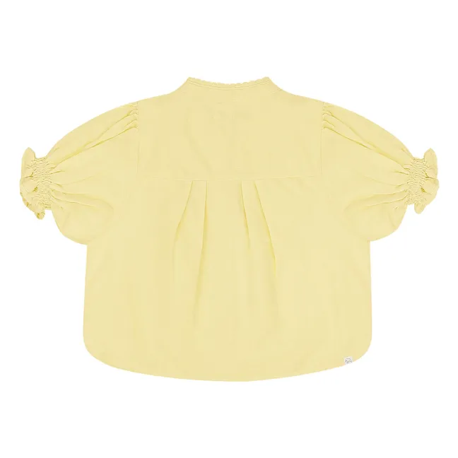 Blouse Blossom Coton Bio | Jaune pâle