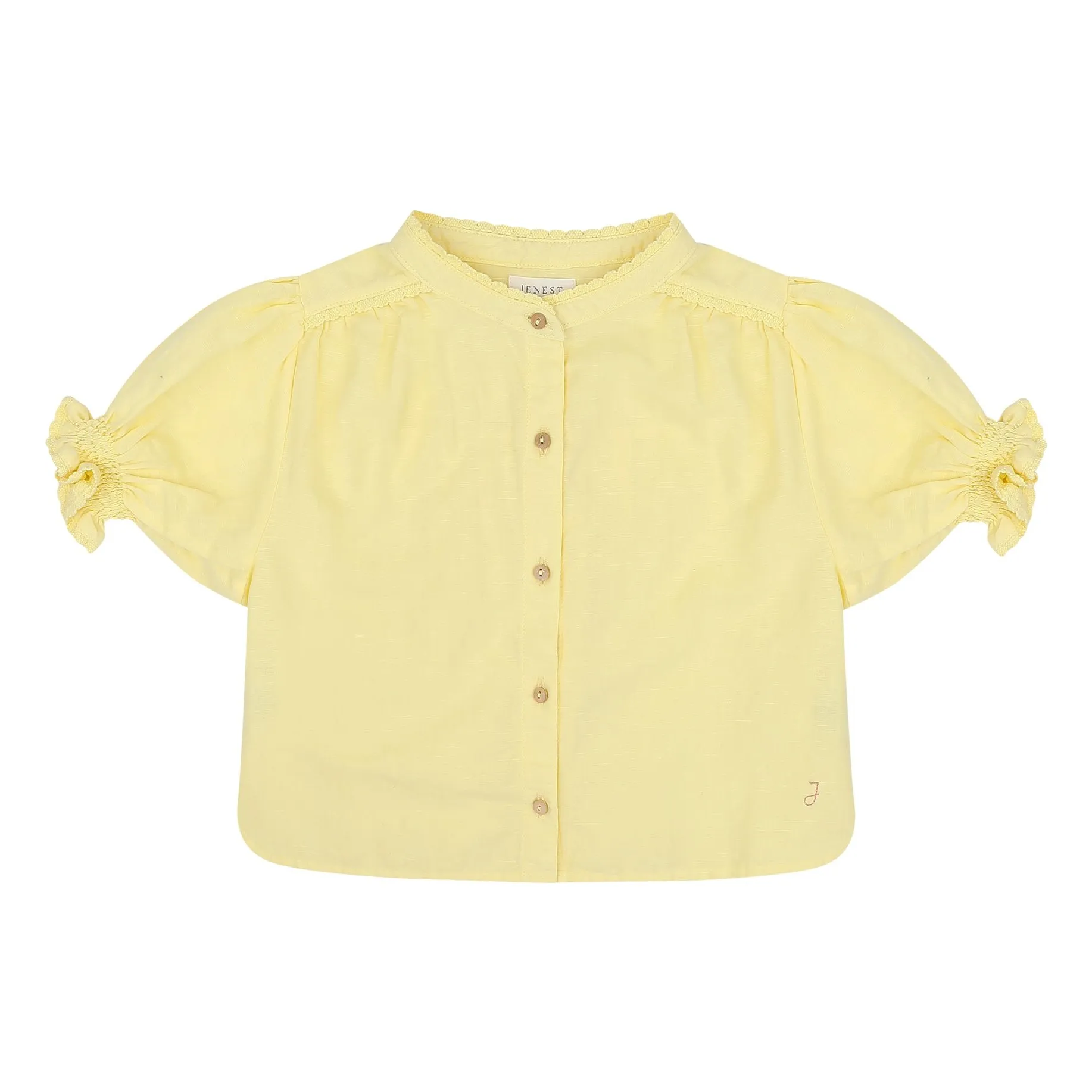 Jenest Pale Yellow Blossom Organic Cotton Blouse