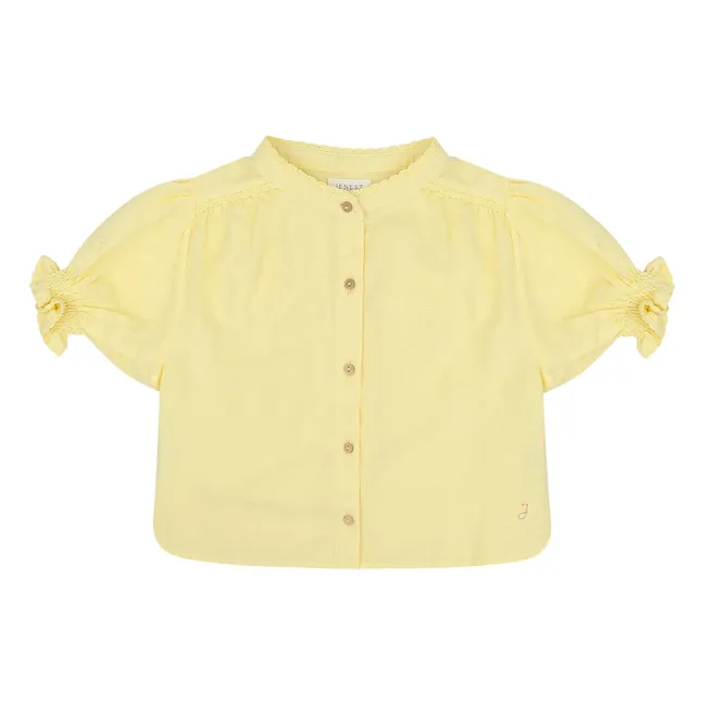 Blouse Blossom Coton Bio | Jaune pâle