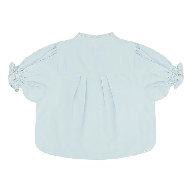 Blouse Blossom Coton Bio | Bleu Clair