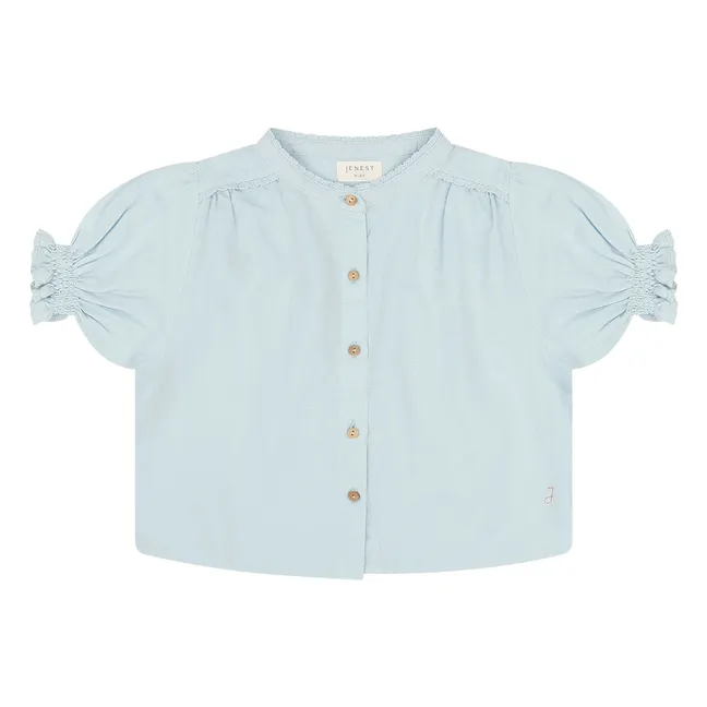Blouse Blossom Coton Bio | Bleu Clair
