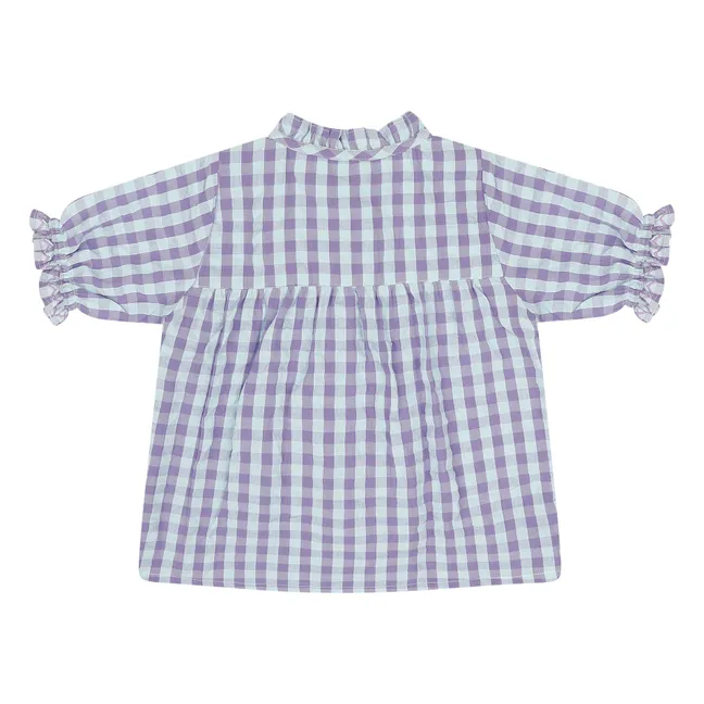 Blouse Chloe Vichy | Bleu