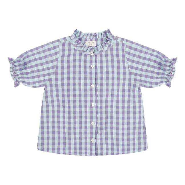 Blouse Chloe Vichy | Bleu