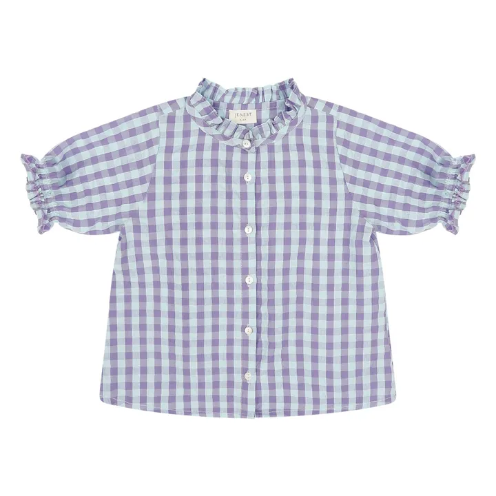 Camicetta Chloe Vichy | Azzurro- Immagine del prodotto n°0