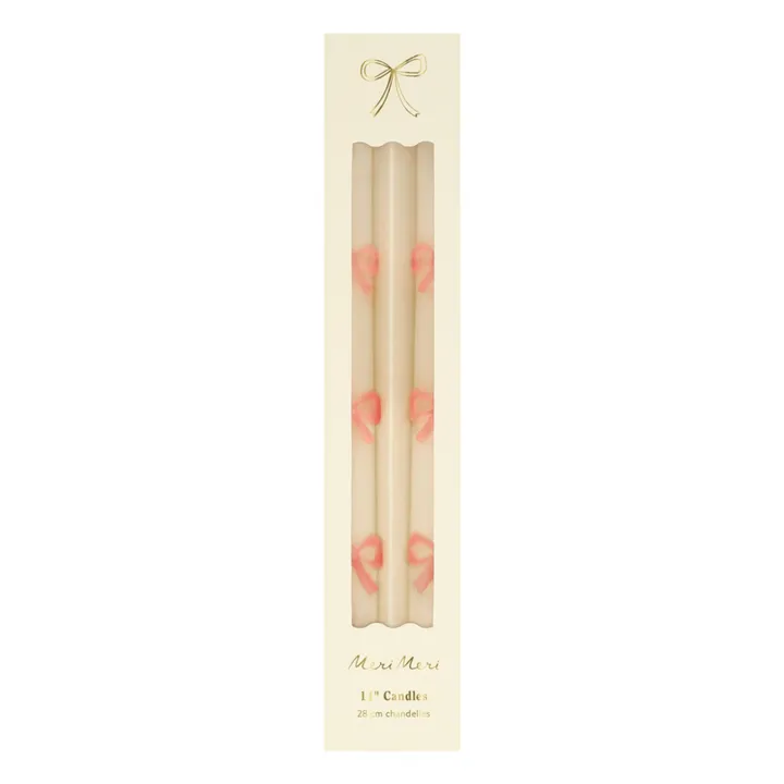 Kerzen Pink Bow - 2er-Set- Produktbild Nr. 2
