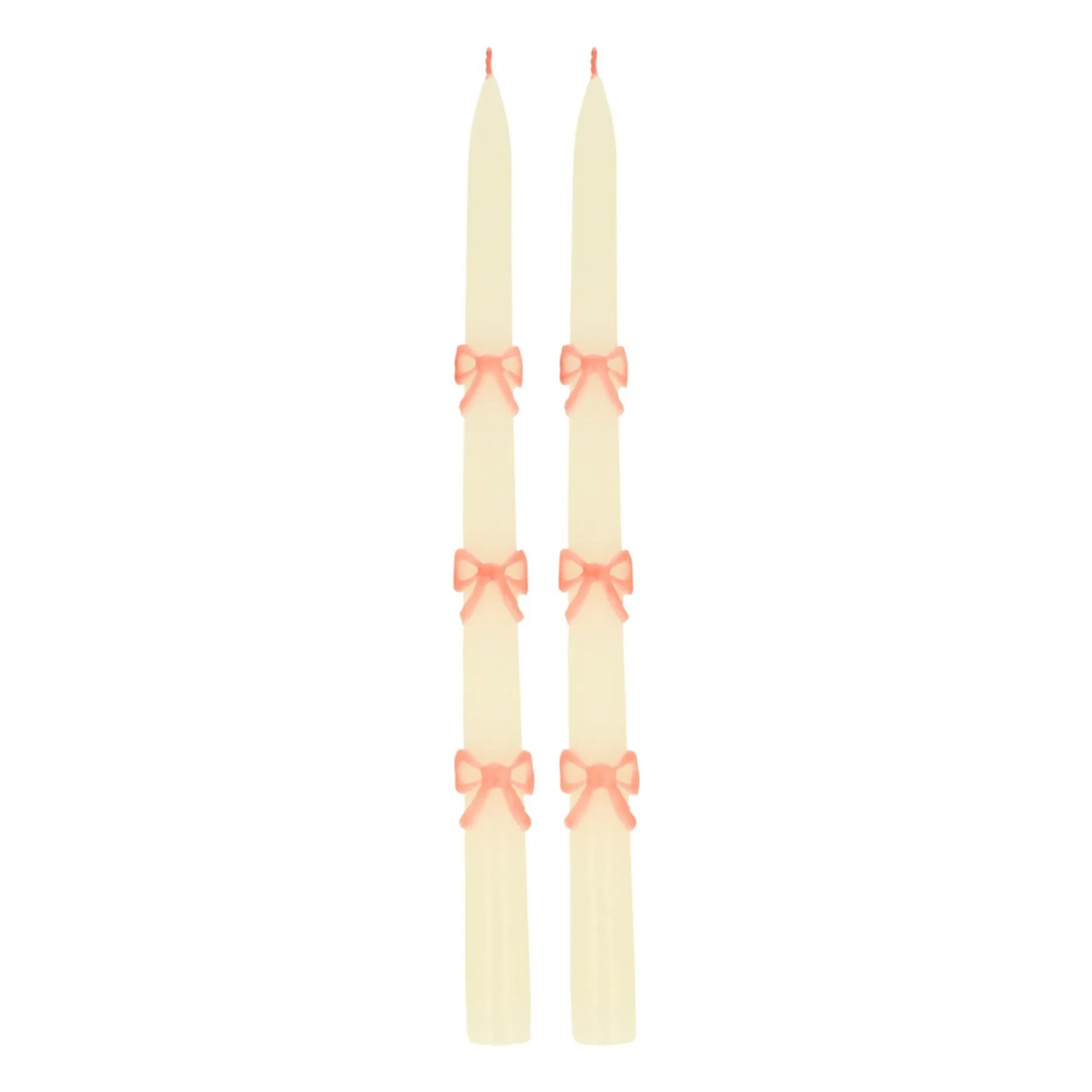 Meri Meri Pink Bow Candles - Set Of 2
