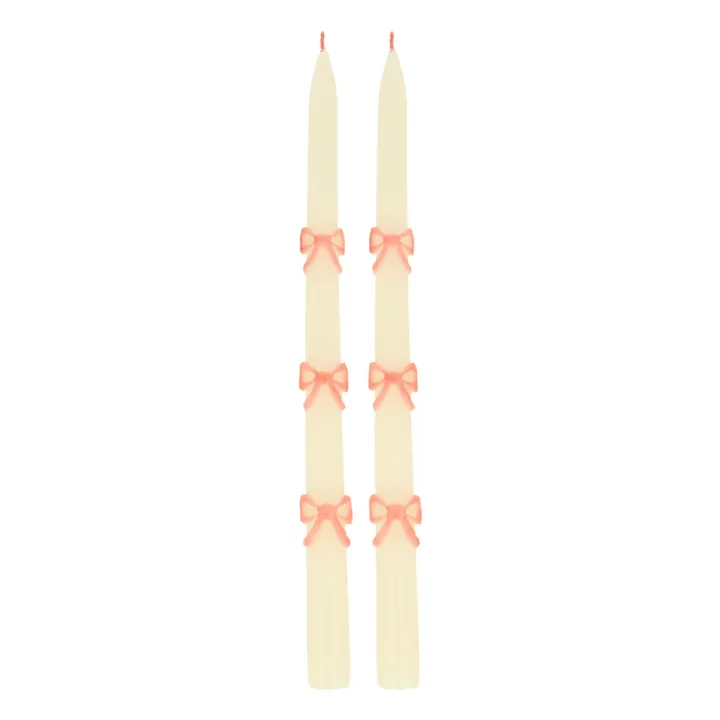 Kerzen Pink Bow - 2er-Set- Produktbild Nr. 0