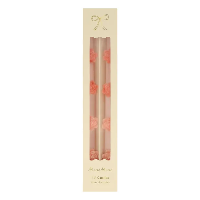 Kerzen Blumen - 2er-Set