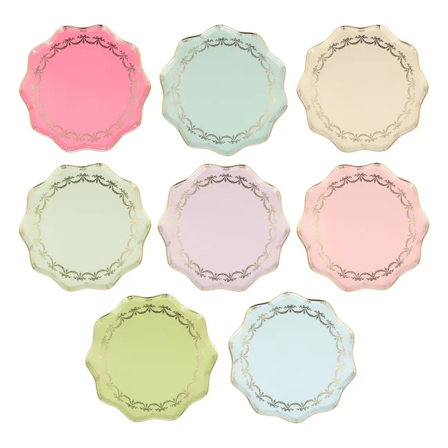 Kleine Teller - Meri Meri x Ladurée - 8er-Set