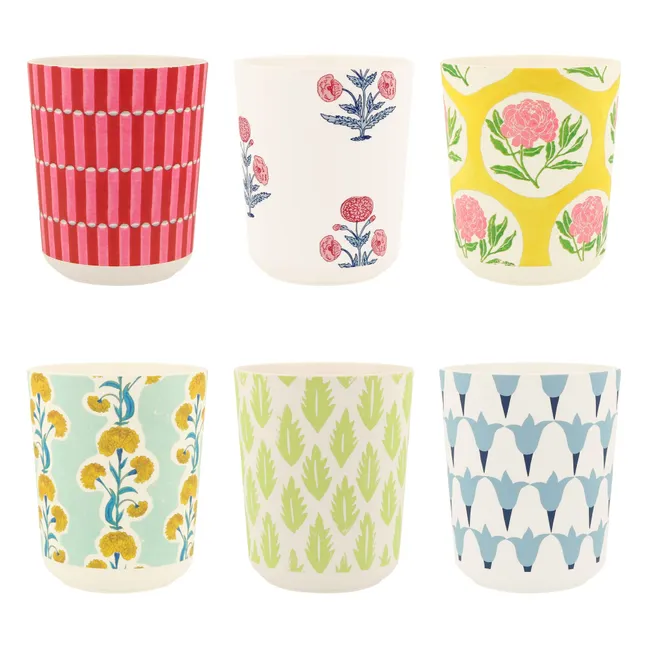 Vasos reutilizables - Meri Meri x Molly Mahon - Set de 6