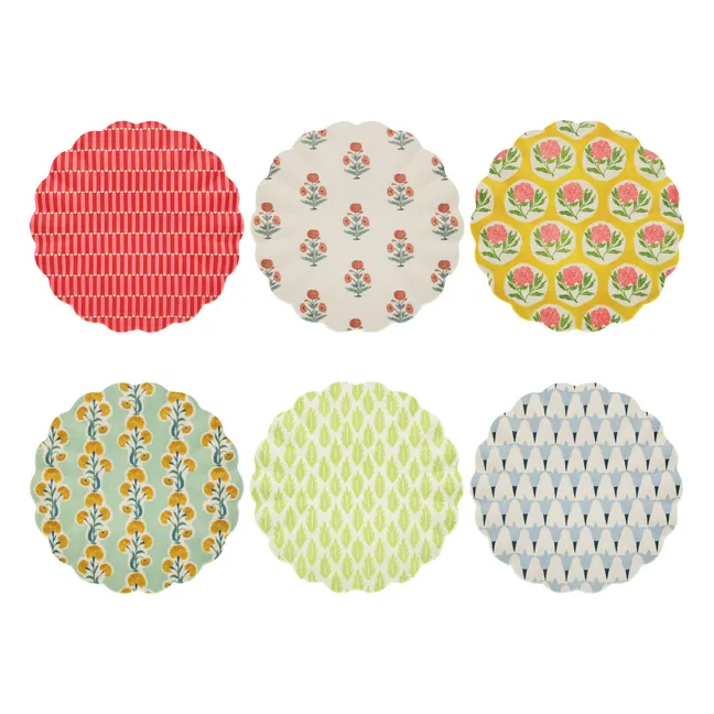 Reusable plates - Meri Meri x Molly Mahon - Set of 6