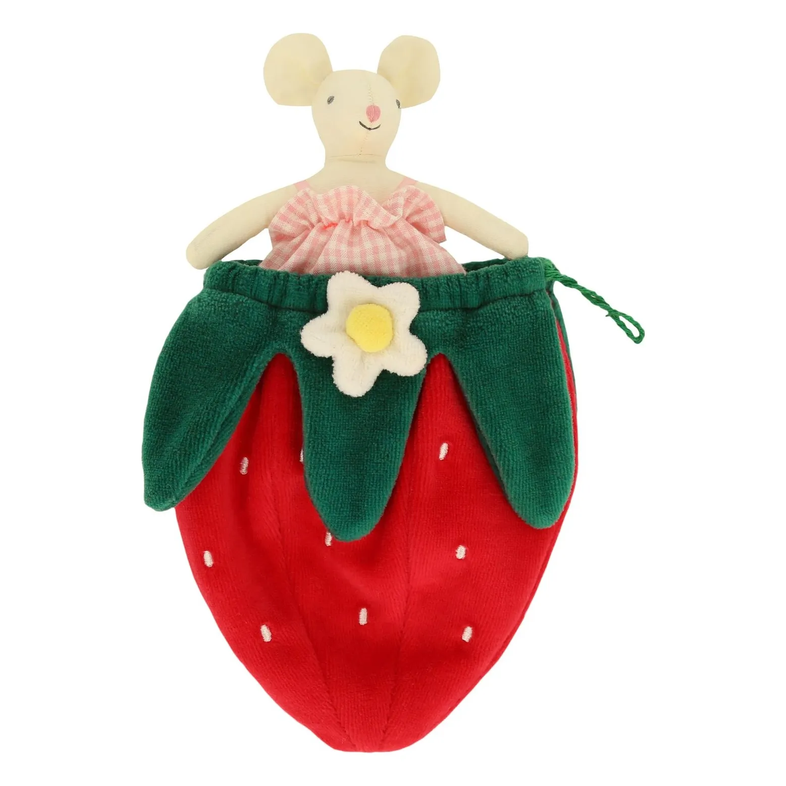 Meri Meri Red Doudou Souris And His Pouch
