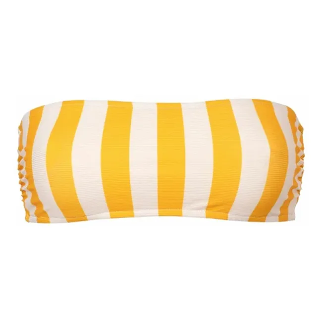 Haut de Maillot Positano Fibres Recyclées | Jaune