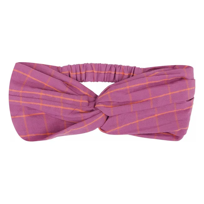 Bandeau Carreaux | Mauve